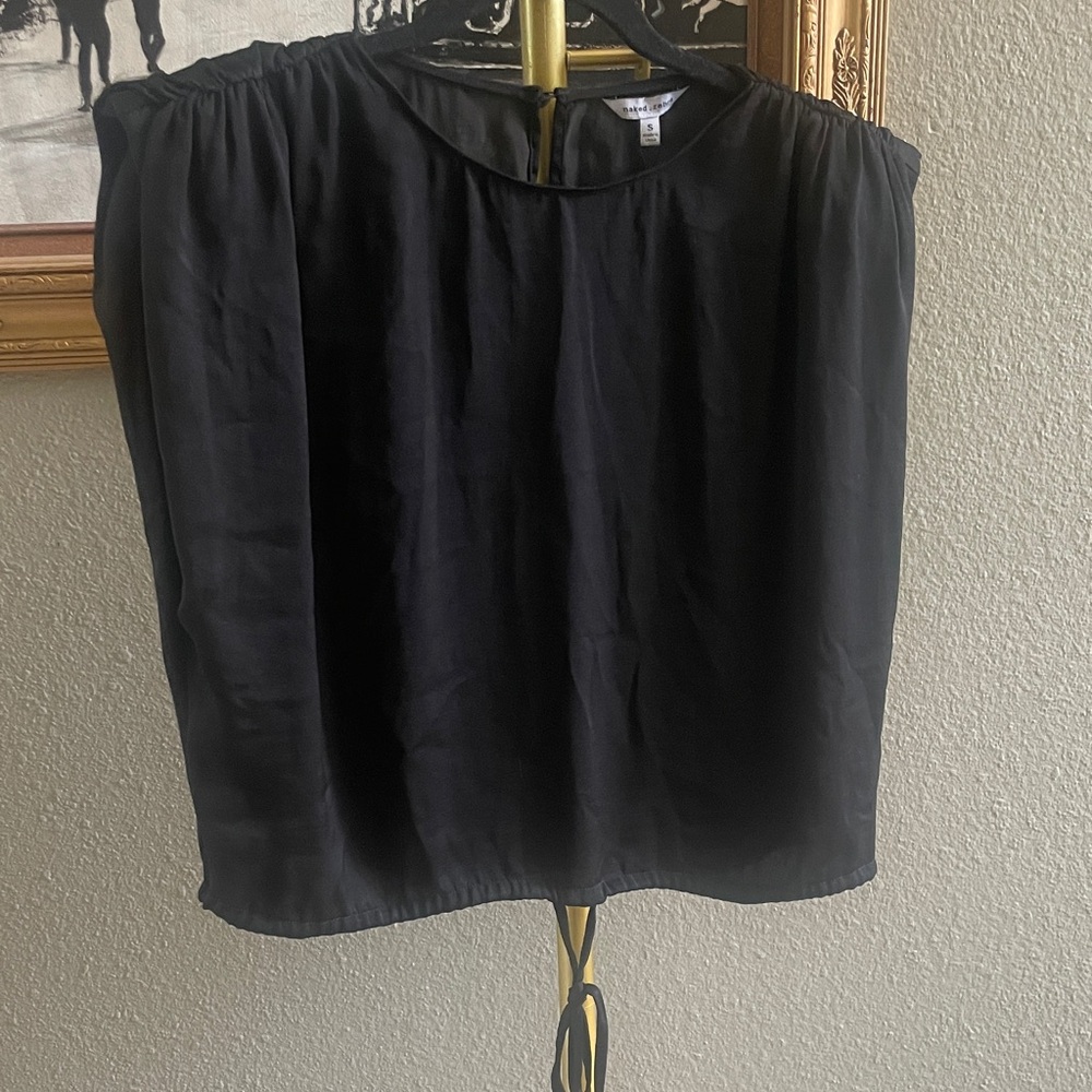 Naked Zebra Elegant Black Blouse